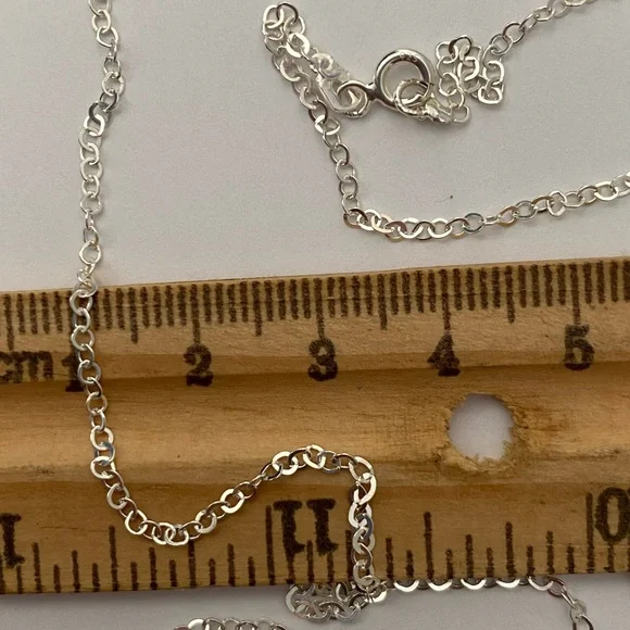 Unisex 925 silver chain necklace 20 inches